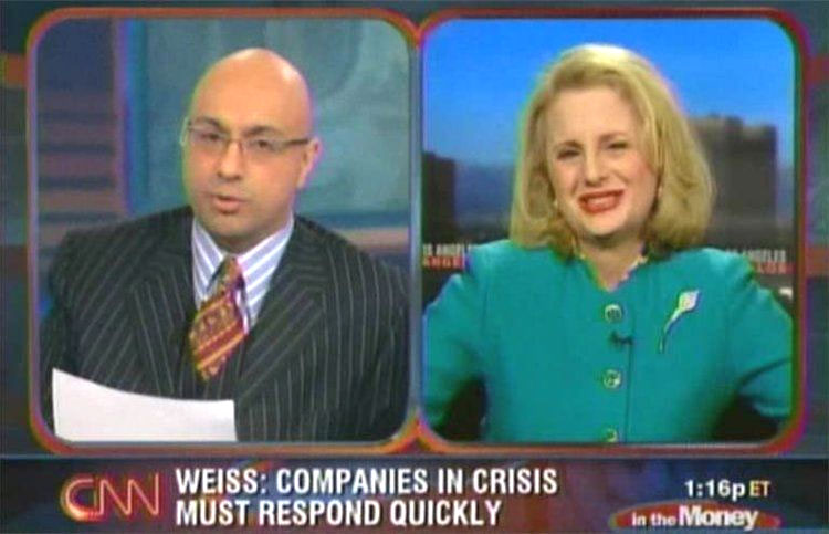 Rhoda Weiss CNN interview on crisis management with Ali Velshi